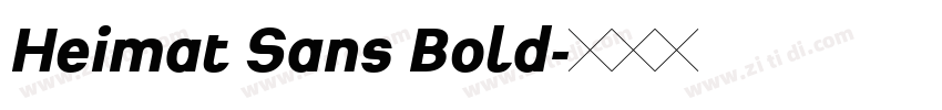 Heimat Sans Bold字体转换